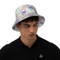 thumbnail image 6 of Daiia Bulldog Pattern Bucket Hat - Trendy Cotton Sun Hat for Beach, Golf, Fishing - Fun Outdoor Vacation Boonie for Men and Women, 6 of 9