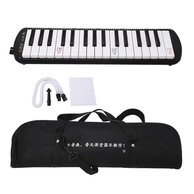 32 Key Melodica for Beginners, Music Education Instrument, Black