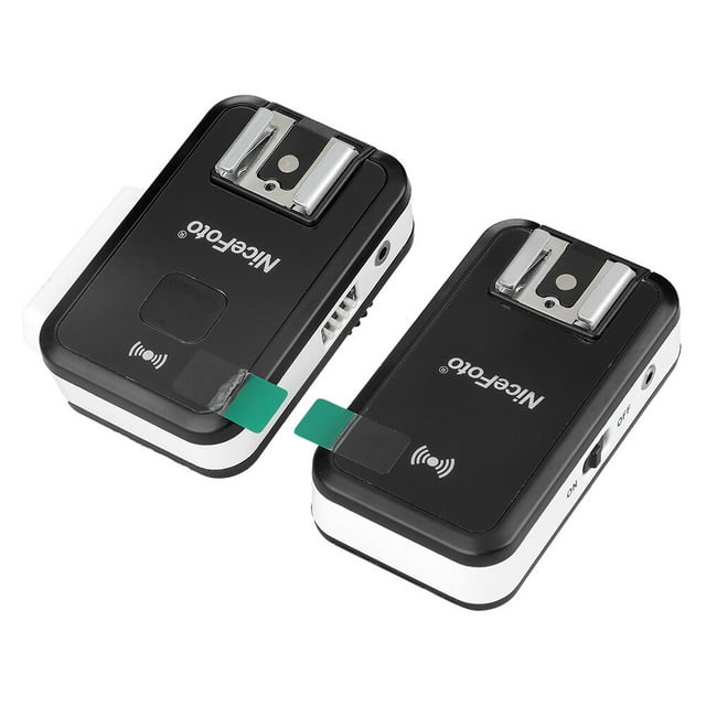 NiceFoTo Transmisor inalámbrico Receptor Disparador de flash con adaptador de 3,5 mm compatible