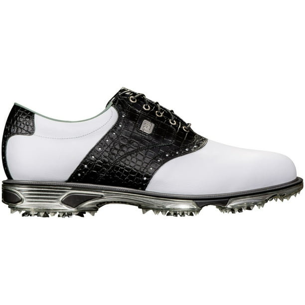 FootJoy DryJoys Tour Saddle Golf Shoes (White/Black, 8.0) - Walmart.com ...