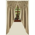 thumbnail image 4 of Home Collection by Raghu York Ticking Black Gathered Swag, 72 by 63", 4 of 4