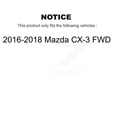 thumbnail image 2 of Transit Auto Front Disc Brake Coated Caliper Drilled Slotted Rotors and Ceramic Pads Kit for Car 2016-2018 Mazda CX-3 FWD KCD-100197T, 2 of 11