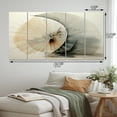 thumbnail image 4 of Designart "Seashell Sumi Asian Painting IV" Asian Wall Art Prints Set, 4 of 5