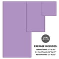 thumbnail image 4 of Juego de toallas Cosy Family de 8 piezas de microfibra color lavanda, 4 of 7