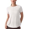 thumbnail image 6 of Lmnyox Short Sleeve Workout Shirts Womens Breathable Lightweight Crew Neck Open Back Yoga Tops Quick Dry Sport Tee, 6 of 8