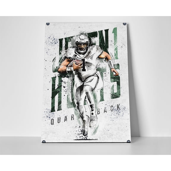 Jalen Hurts QB Poster or Wrapped Canvas