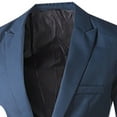 thumbnail image 3 of Elvqul Jackets for Men Winter Royal Blue Clearance Blazer Solid Jackets Collared Button Long Sleeve Coat Fashion Pockets Shirts, 3 of 3
