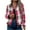 Hot Pink, variant on Women Shirts Casual Zip Up Flannel Plaid Jackets Long Sleeve Baggy Outwear Coat Fall Pockets Jacket,Brown Women Shirts L