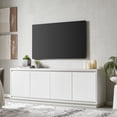 thumbnail image 2 of Evelyn&Zoe Hanson Rectangular TV Stand for TV's up to 75", White, 2 of 12
