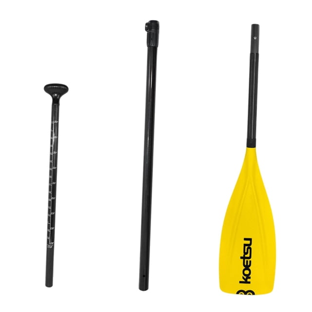 Quzzie Kayak Paddle Detachable Adjustable Board Paddle Lightweight Rowing Oars Portable PP Structure Ergonomic Handle Suitable for Surfing Boating Standup Yellow