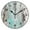 Black, variant on 9.84in Abstract Textured Painting PVC Canvas Wall and Table Clock with Canvas Texture, Black or Gold Hands