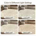 thumbnail image 7 of ODIKA 5'x7' Washable Area Rug Cream Vintage Boho Ornate Retro Vine Fall Scroll Bordered Neutral Flowing for Small Living Room, Bedroom, Easy Care, Non-Shedding, Pet Friendly, 7 of 7