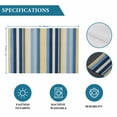 thumbnail image 6 of Blue Yellow Striped Placemats Set of 4, Farmhouse Stripes Vintage Placemats for Dining Table, Place Mats for Kitchen Tabletop, Waterproof Wipeable Dining Table Mats Set, 6 of 9
