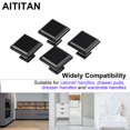 thumbnail image 3 of AITITAN Black Cabinet Knobs 10 Pack- 1.24 inch Width Black Square Knobs for Kitchen Cabinets, Cupboard Knobs and Dresser Hardware Knobs…, 3 of 10