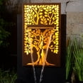 thumbnail image 3 of Serenity Grove - Outdoor Metal Square Tree Hollow Fountain, 3 of 5