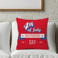 thumbnail image 3 of American Independence Day Pillowcase Polyester Sofa Cushion Cover Square Pillow Cover（4）, 3 of 7