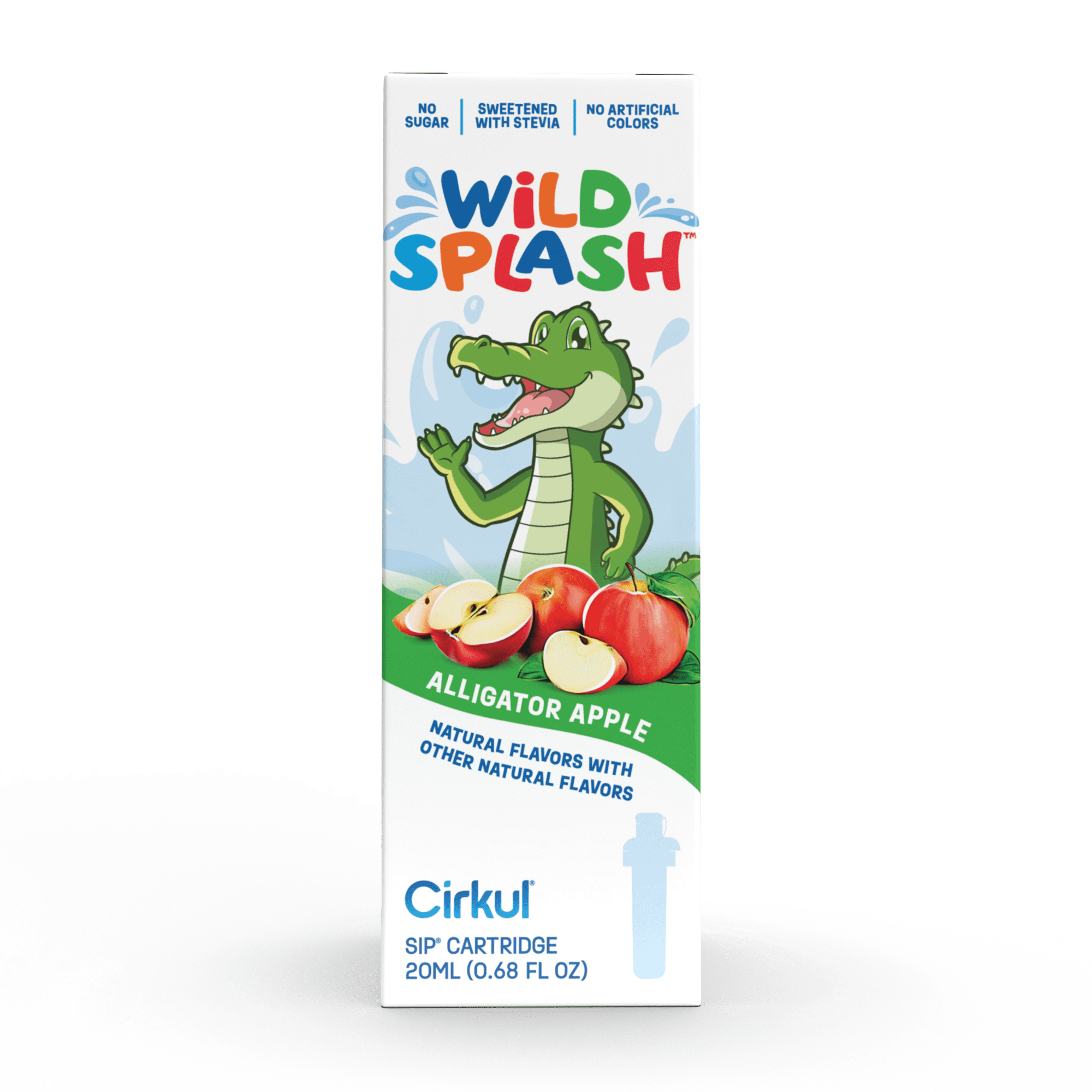 Cirkul Wild Splash Alligator Apple Flavor Cartridge, Drink Mix, 1-Pack 