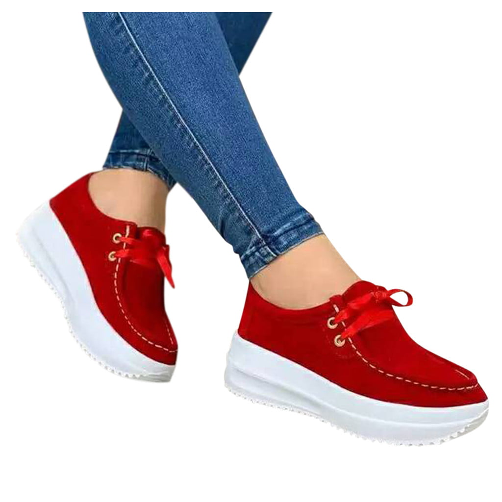 red slip on shoes walmart