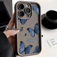 thumbnail image 3 of Funda de silicona con diseño de mariposa retro para iPhone 16, 15, 14 Pro Max Plus, 11, 12, 13 Pro, XS, 7, 8 Plus, SE, 2, X, XR, a prueba de golpes, 3 of 5