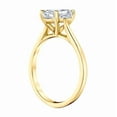 thumbnail image 4 of Cora Jewellery 4CT Cathedral Set Emerald Moissanite Solitaire Engagement Ring for Women, 14K Yellow Gold, 4 of 5