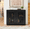 Black, variant on Modern 2-Door Narrow Brown Credenza Sideboard Cabinet, 39 Inch