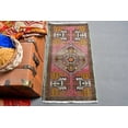 thumbnail image 2 of Turkish Rug, Vintage Rug, Small Rugs, Antique Rug, Rugs For Entry, 1.7x3.3 ft Pink Rug, Door Mat Rug, Oushak Rug, Small Boho Rug, 13357, 2 of 10