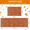 thumbnail image 3 of Pumpkin Kitchen Rugs and Mats Non Skid Washable Set of 3, Halloween Country Orange Fall Runner Rug, Autumn Thanksgiving Kitchen Floor Mat Under Sink Mat Throw Rug for Doormat, 3 of 6