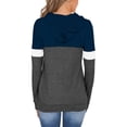 thumbnail image 5 of KISSMODA Women's Plus Size Long Sleeve Sweatshirts Color Block Hoodies Pullover Spring Tunic Tops With Pocket, 5 of 7