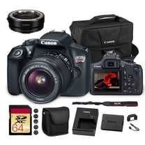 Canon EOS Rebel T6 DSLR Camera with 18-55mm Lens (1159C003) EF-EOS R Adapter Bag 64GB Card