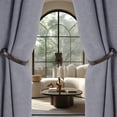 thumbnail image 2 of Curtain Holdbacks 4pcs,Dark Bronze Barrel Zinc Alloy Curtain Tiebacks,Wall Mounted Curtain Holders for Drapes., 2 of 7