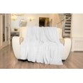 thumbnail image 5 of Style Basics Bed Blanket - Solid Plush - Silky Soft and Cozy, Flannel Fleece Velvet, White, Full/Queen 90 X 90, 5 of 6