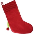 thumbnail image 4 of Dalrosia Knitted Christmas Stocking with Scarf Red Green White Hanging Stockings Classic Xmas Hanging Decorations for Christmas Party Home Fireplace Decor Family Friend Gift, 20inch, 4 of 4