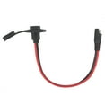 thumbnail image 2 of SAE Connector - Power Socket Sidewall Port, Solar Weatherproof Quick Connect Panel Mount, 12AWG Cable for Generator Battery Charger, 2 of 6