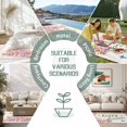 thumbnail image 6 of Happy Easter Outdoor Rug for Patio/Deck/Porch, Non-Slip Large Area Rug 5 x 7 Ft, Spring Cute Rabbits Flowers Butterflies Pink Indoor Outdoor Rugs Washable Area Rugs, Camping Rug Carpet Runner, 6 of 8