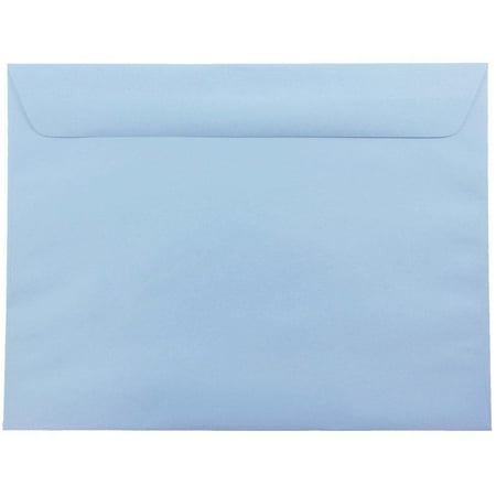 UPC: 0600988695733 | JAM 9 x 12 Booklet Envelopes  Baby Blue  100/Pack