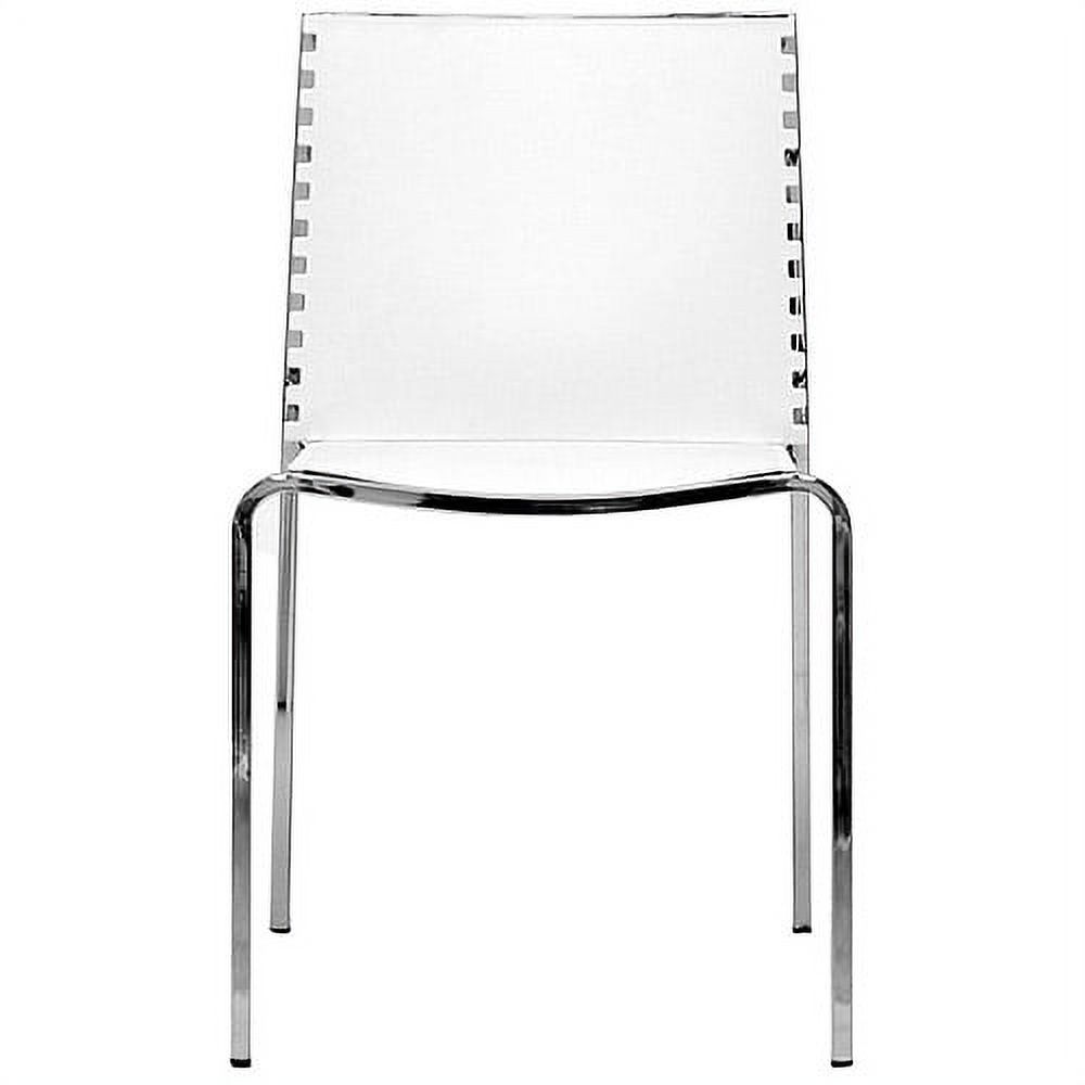 Baxton Studio Gridley Modern Dining Chairs, Set od 2, White