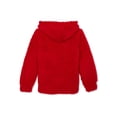 thumbnail image 2 of Miss Chievous Girls Sequin Critter Plush Faux Sherpa Pullover Hoodie, Sizes 4-16, 2 of 3