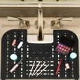 thumbnail image 3 of Pawsdot Black Silicone Sink Organizer Mat for Bathroom Makeup Brush Cleaning and Counter Space Optimization, 3 of 7