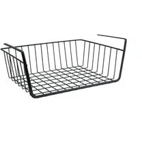 Artrylin Metal Under Shelf Storage Basket Storage Organizer for Kitchen, Bathroom, Office, Pantry Baskets Wire Shelf for Kitchen Cabinets, Black
