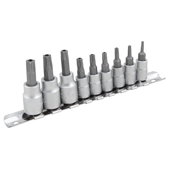 Performance Tool W1385 9-Piece Tamper Proof Star Bit Socket Set