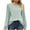 Green, variant on HVOBTTY Women's Long Sleeved Lightweight T Shirt, Fall Tops for Women, Women's Soft Casual Crew Neck Patchwork Loose Lightweight T Shirt Black, L