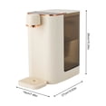 thumbnail image 2 of 3L Instant Hot Water Dispenser, 1600W Fast Heating Countertop Water Heater with 5 Temp 3 Volume Settings for Home Office, 2 of 17