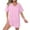 Pink, variant on Kaemgyyd Rompers for Women Summer Fashion Short Sleeve Shorts Jumpsuits Vacation Loose V Neck Beach Onesie Outfits with Pockets