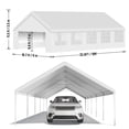 thumbnail image 3 of 20x33FT Outdoor Gazebo, Large Event Shelter with 6 Removable Sidewalls Windows, Heavy Duty Tent Ideal for Parties, Camping, Events, Beach BBQ and Garden, 3 of 8