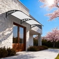 thumbnail image 2 of 116 inch / 78 inch / 39 inch Window Awning Outdoor Polycarbonate Hollow Sheet Door Patio Canopy, 2 of 8