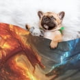 thumbnail image 3 of Pofeuu Red And Blue Fire Dragon B Print Puppy Blanket,Dog Blankets,Pet Blanket Cozy Cat Blankets for Indoor Cats, Fuzzy Pet Blanket for Kitten Doggy Dog Blankets-Medium, 3 of 8