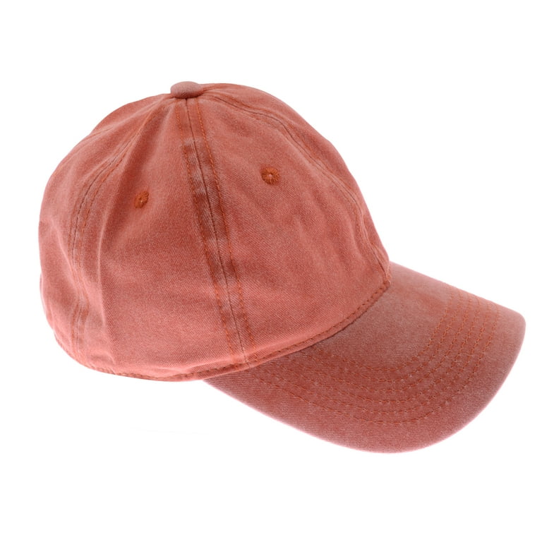 Unisex Vintage Washed Distressed Baseball-Cap Twill Adjustable Dad-Hat