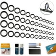 thumbnail image 1 of Fishing Rod Repair Kit,Fishing Pole Eyelet Ceramic Insert Eyes Repair with 52 Guide Rings and Supplies, 1 of 5