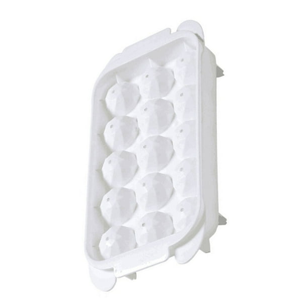 Inteprter Bandeja para cubitos de hielo, molde para bolas de hielo de silicona, antiadherente para el hogar Cocina y Comedor