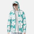 thumbnail image 3 of Picia Vintage Floral Women's Men's UPF 50+ Sun Protection Hoodie Shirt Long Sleeve SPF Fishing Outdoor UV Hiking Lightweight Shirts-Large, 3 of 9